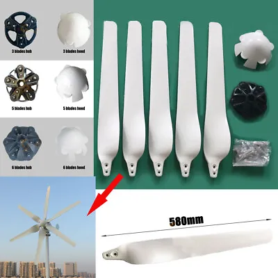 $29.99 • Buy 58cm Windmill High Strength Nylon Blades For Horizontal Wind Turbine Generator