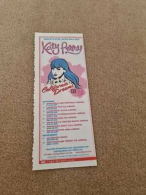 Tnewl23 Advert 11x4 Katy Perry : 'the California Dreams Tour 2001' • £5.99