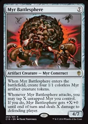 Myr Battlesphere X1 NM Magic The Gathering 1x Commander 2016 Mtg Card • $0.99