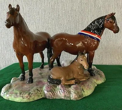 Beswick Horse Pony Dartmoor Family On Base  Special Edition Of Only 150 Perfect • £450