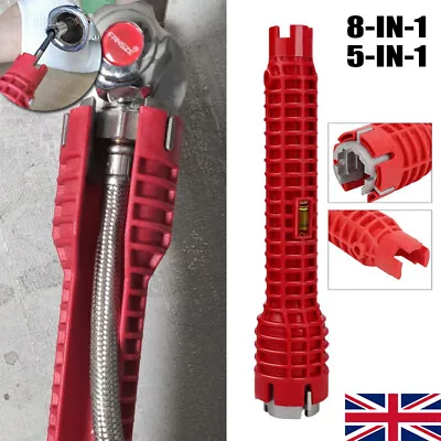 8in1 Sink Basin Multifunction Faucet Wrench Install Tap Spanner Installer Tools • £5.93