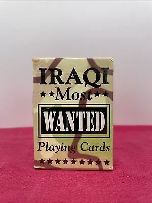 Iraqi Most Wanted Playing Cards Bicycle Co. Factory Sealed Deck Desert Storm NEW • $14.99