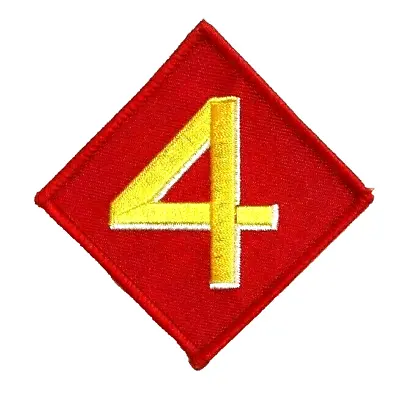 U.S. MARINE CORPS 4th MARINE DIVISION INSIGNIA PATCH (MC-3) USMC • $5.49