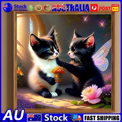 $9.78 • Buy 5D DIY Full Round Drill Diamond Painting Cat Kit Art Home Decoration (ZQ032)