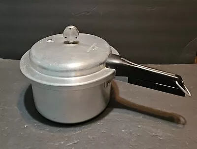 Vintage Mirro-Matic 4 Quart Pressure Cooker 394M Cooking Pot Aluminum 4 Pieces • $19.99