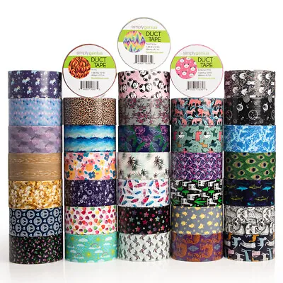 $129 • Buy 36pk Simply Genius Duct Tape Colored Patterned Designs Arts Crafts Supplies Bulk