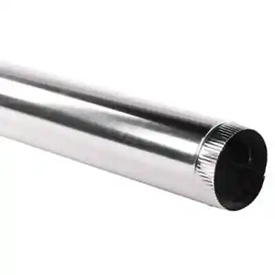 Master Flow 6 In. X 2 Ft. Round Metal Duct Pipe • $12.50