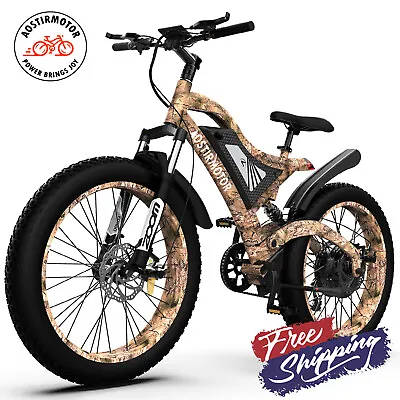 26  1500W 48V Electric Bike Mountain Bicycle Fat Tire E-Bike Commuter For Adult • $1029