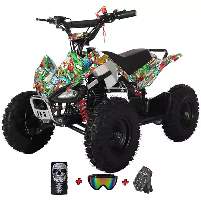 X-PRO Thunder 40cc ATV Kids Quad With Chain Transmission Pull Start Disc Brakes • $469.95