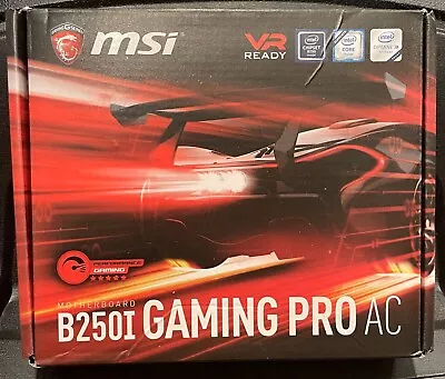 MSI B250I GAMING PRO AC  LGA 1151 Intel  USB 3.1 Mini-ITX Motherboard New In Box • $140