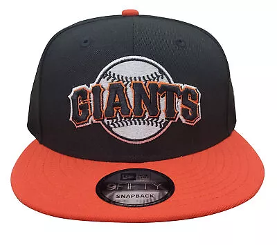 New Era 9Fifty Black/Orange MLB San Francisco Giants Cooperstown Custom • $36.70