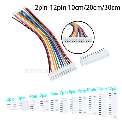 JST XH2.54mm 2-12Pin Singleheaded Wire Cable Connector Set Male Female PCB • $6.40