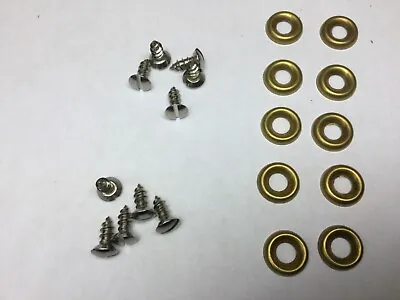 10 Each Seat Upholstery Screws And Cup Washers  MB GPW M38 CJ2A WILLYS WW2 • $12.75