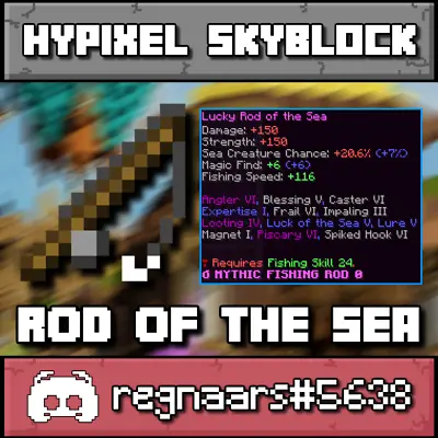 Hypixel Skyblock  | Rod Of The Sea | Fast And Safe Delivery | • $5.99