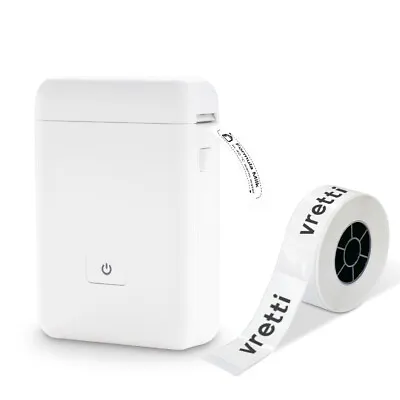 VRETTI Mini Pocket Thermal Printer Wireless Bluetooth Label Maker With Tape • $12.79