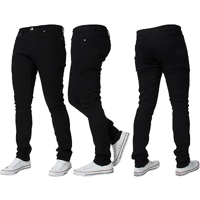 £13.99 • Buy Kruze Mens Skinny Stretch Jeans Slim Fit Flex Denim Trousers Pants All Waists