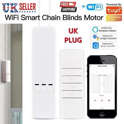 £62.89 • Buy WiFi Smart Motorized Curtain Chain Remote DIY Roller Blind Shade Shutter Device