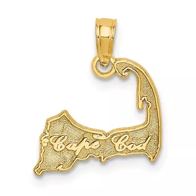 14K CAPE COD Map Charm Bracelet Necklace • $81.20