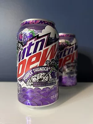 🍇New Limited Edition Mountain Dew Purple Thunder Berry Plum Blast Soda (2 Cans) • $9.99
