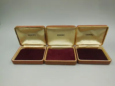 Lot Of 3 Vintage Krementz  Felt Lined Flip Top Jewelry Display Boxes • $19.99