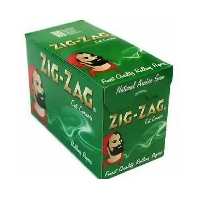   Zig Zag Green Standard Regular Cigarette Rolling Paper - Buy 1 To 100 Booklets • £3.13