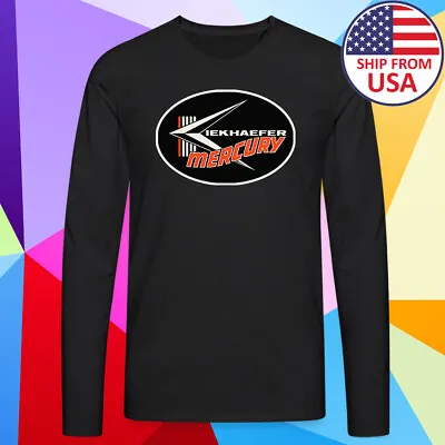 Mercury Outboard IEKHAEFER Logo Long Sleeve Black T-Shirt Size S-2XL • $23.40