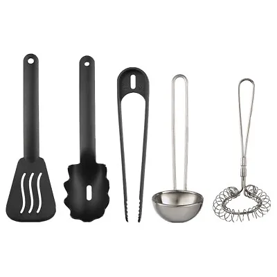 Ikea DUKTIG 5-piece Toy Kitchen Utensil Set Multicolour • £11