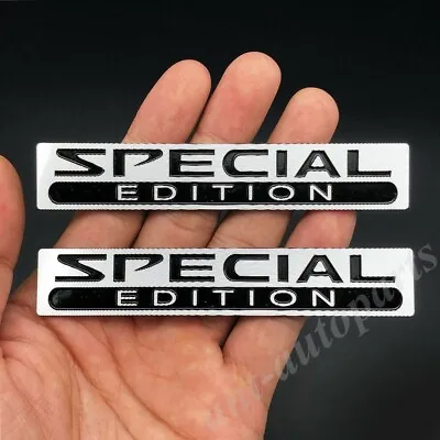 2Pcs Chrome Metal Special Edition Emblem Luxury Logo Trunk 3D Badge For Car SUV • $11.99