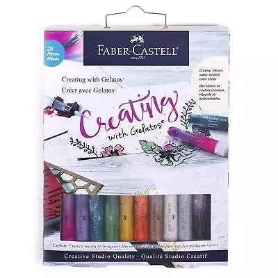 Faber-Castell Creating With Gelatos � Mixed Media Water-Soluble Art Crayons An • $41.99