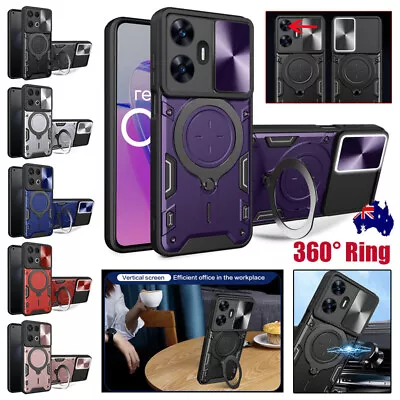 For OPPO A38 A58 A78 A17 A57 Find X5 Reno11F Heavy Duty Case Ring Holder Cover • $11.99