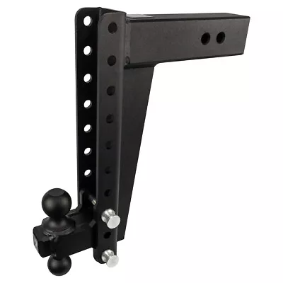 Bulletproof Hitches 3  Adjustable Heavy Duty 14  Drop Dual Ball Trailer Hitch • $509