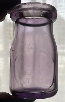 Tin Top 1/4 Pint Milk Bottle. Turning Purple. • $9.99