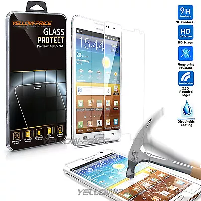 Premium Real Tempered Glass Screen Protector For SAMSUNG Galaxy Note 4 Note 5 S6 • $12.34