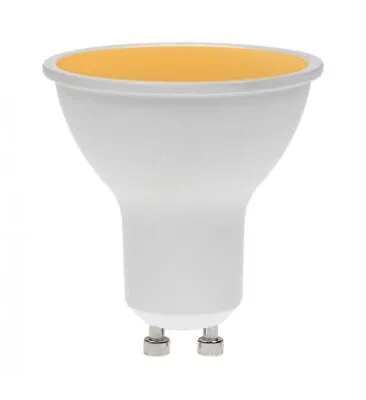 Pro-Lite GU10/LED/7W/AMBER/DIM 7w GU10 LED Light Bulb Orange Amber Coloured • £9.46