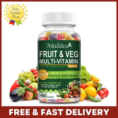 Fruits & Veggies Supplement Multi Vitamin Gummies For Immune Support Metabolism • $11.39