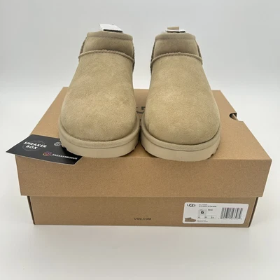 $361.37 • Buy UGG Classic Ultra Mini Boots Mustard Seed Sand UK 3 4 5 6 New In Box
