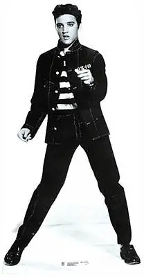 Elvis Presley Jailhouse Rock LIFESIZE CARDBOARD CUTOUT Standee Standup The King • £39.99