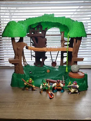 VINTAGE 1998 Fisher Price Great Adventures Robin Hoods Forest Playset Incomplete • $99.99