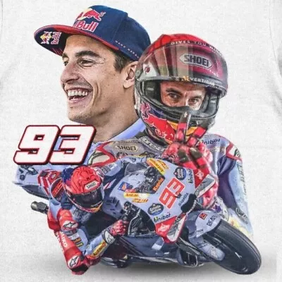 Marc Marquez 93 Gresini Racing Team Moto GP Cotton T-Shirt SMLXL Braaap ✊🏻 • $20