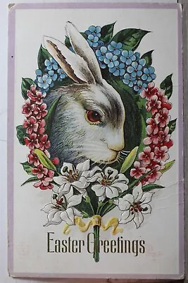 Easter Greetings Postcard Old Vintage Card View Standard Souvenir Postal Post PC • $0.55