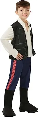 STAR WARS CHILDS Han Solo Deluxe Costume 3-10 YEARS • £24.99