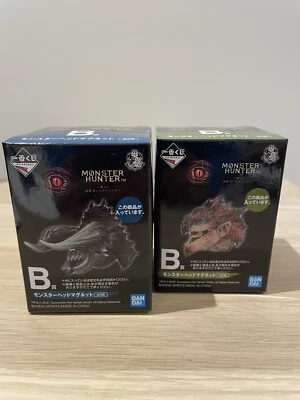 $55 • Buy GENUINE Ichiban KUJI Monster Hunter Head Magnet B Prize Set