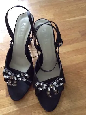 £4.99 • Buy Ladies Ravel Diamante Ankle Strap Sandals Shoes Uk 5 Eu 38