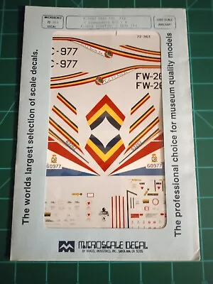 1/72 363 Microscale F-102A Delta Dagger 32 FIS 86 FIW Decal For Hasegawa Meng • $17