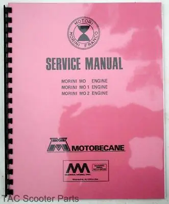 Motobecane Moped Engine MO MO1 MO2 Service Manual • $17.99