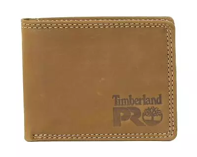 Timberland PRO Men's Leather RFID Wallet With Removable Flip Pocket Card Carrier • $24.99