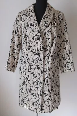 Vintage Jacquard Brocade 1960's Fancy Coat • $64.99