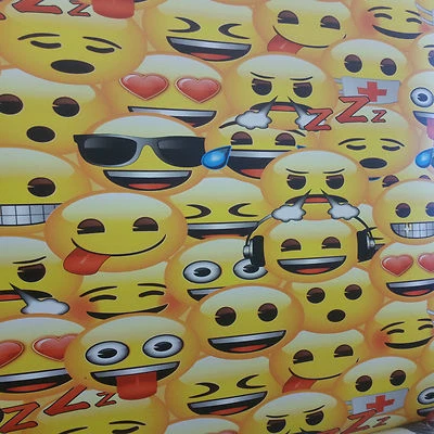 £9.99 • Buy Wallpaper Emoji Emojis Smiley Face Electronic Message Japanese Characters Kids