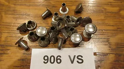 100pcs VINTAGE #906L LONG N.P.SOLID BR. SPEEDY RIVETS USA VINTAGE NIC. On Brass  • $21.50