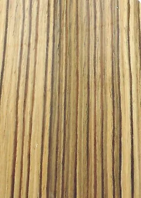 Zebrawood # 650 Wood Veneer Compososite 48  X 24  On Paper Backer 1/40  Thick • $42.50